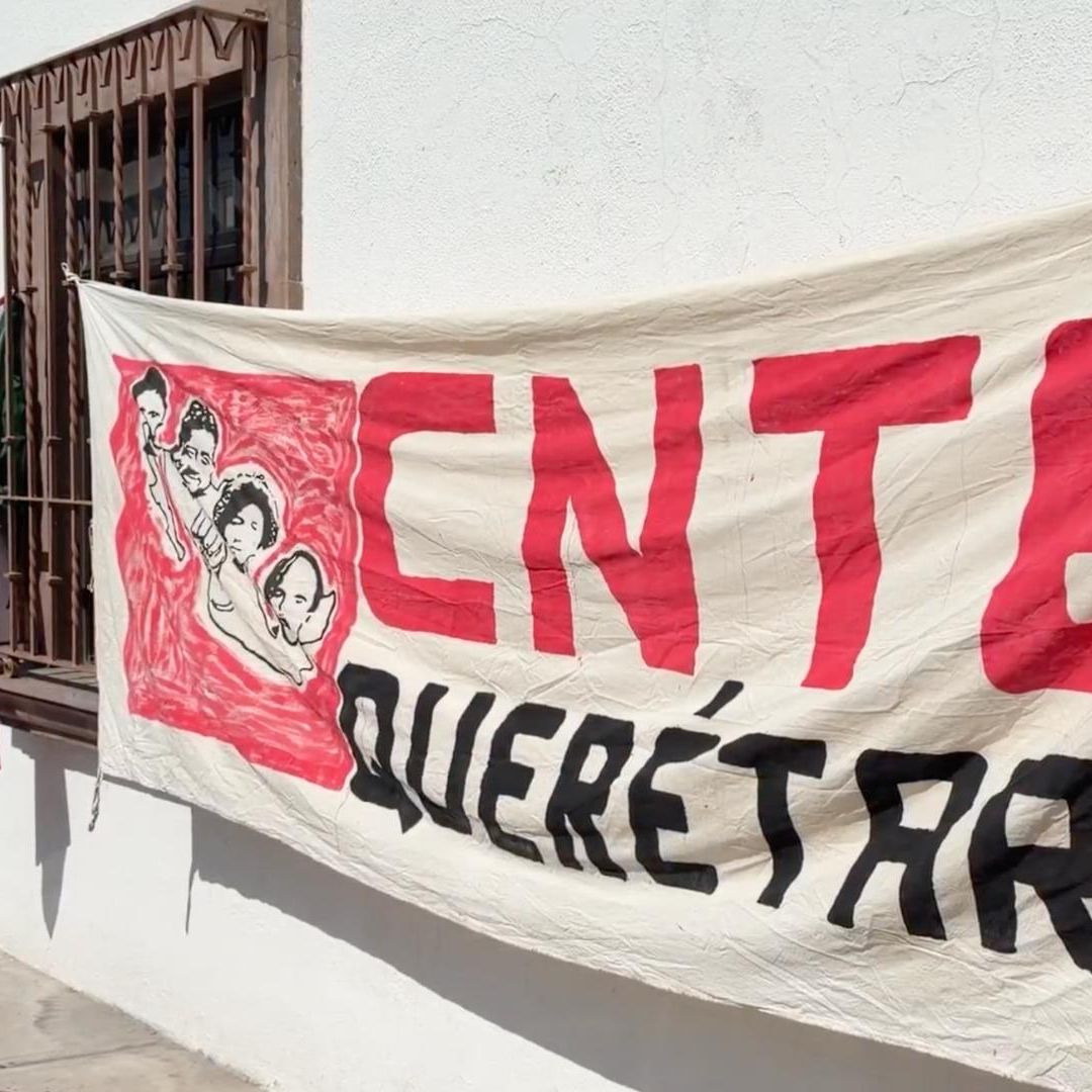 CNTE Instala Plantón en Oficinas de la SEP en Querétaro